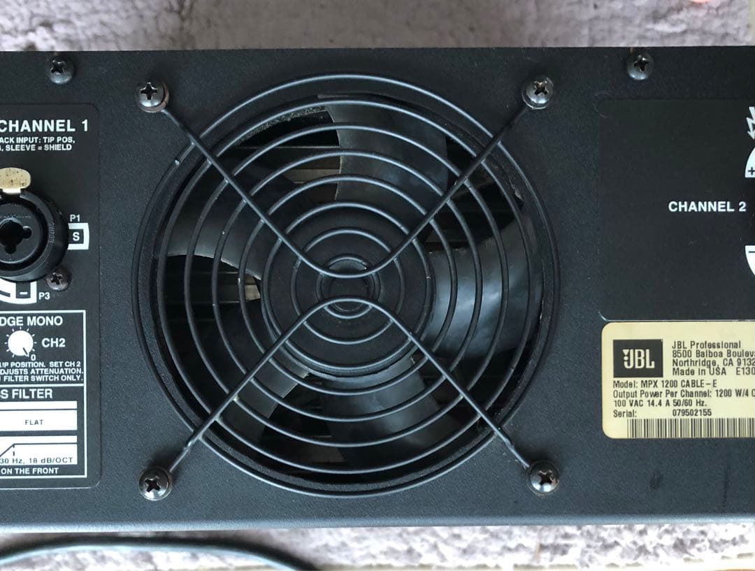 JBL MPX1200 パワーアンプ　ヴィンテージアンプ　1200W×2(4Ω)