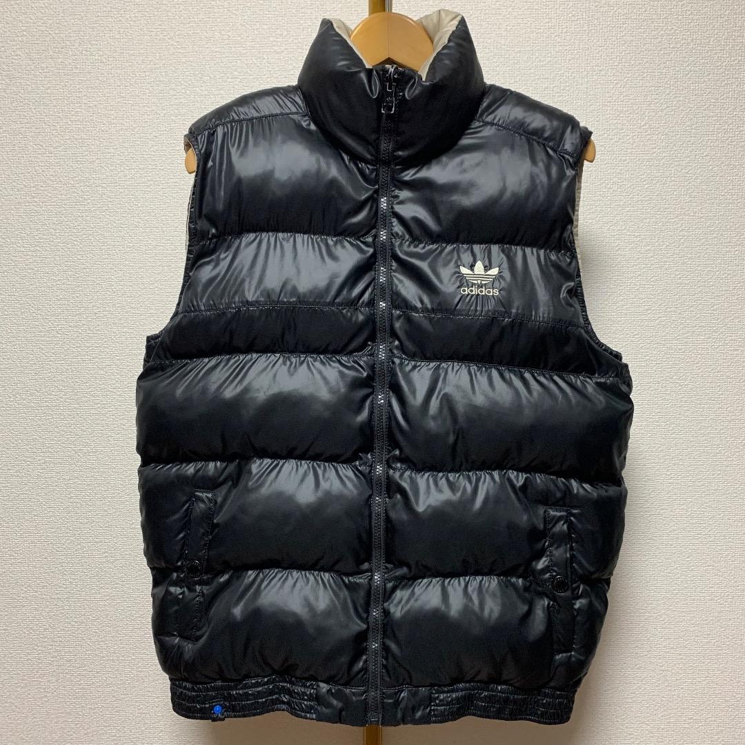 adidas リバーシブル ベスト L ブラック ファイヤーバード アディダス