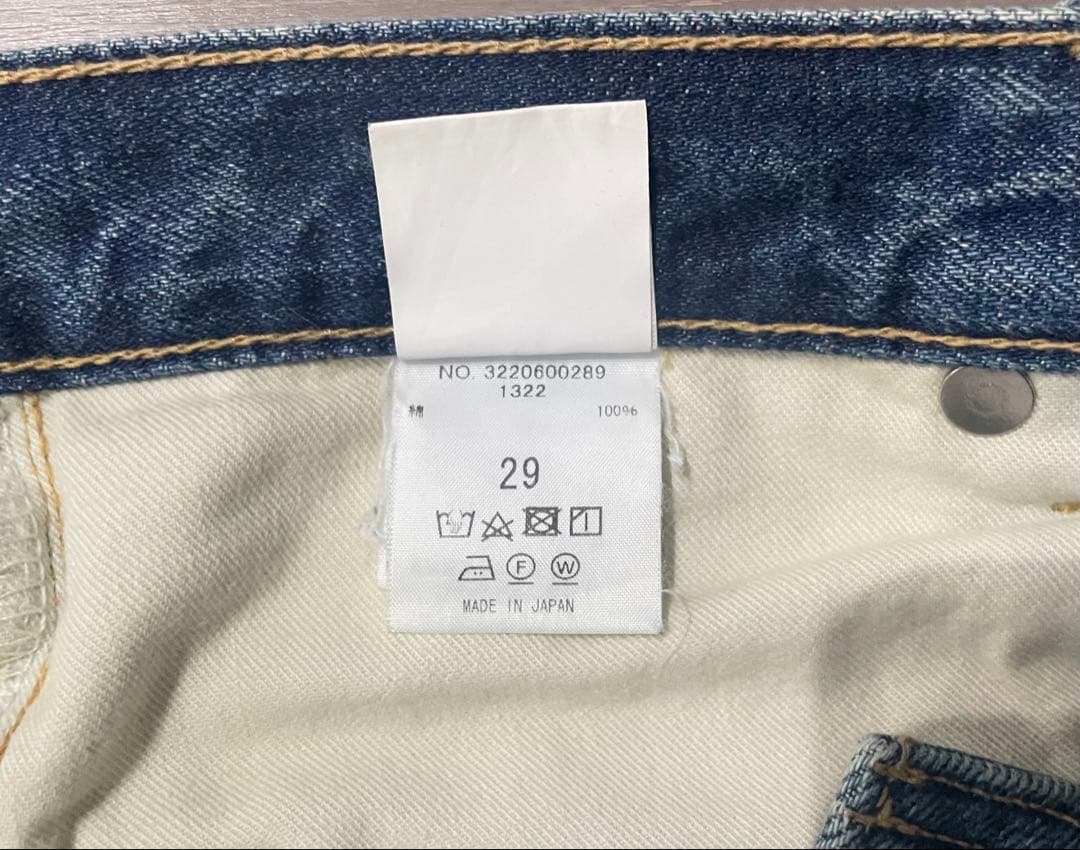 DAMAGED SELVEDGE DENIM 「J」 サイズ29
