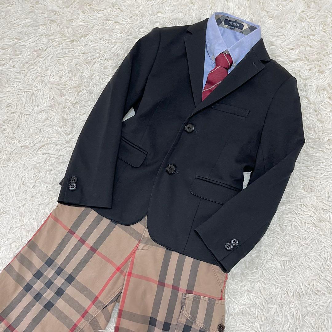 美品✨バーバリーロンドン　130 フォーマルスーツ　豪華4点セット　ノバチェック