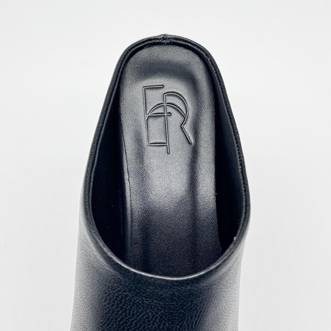 ETRE TOKYO 25SS インヒールレザーミュール 38 ブラック