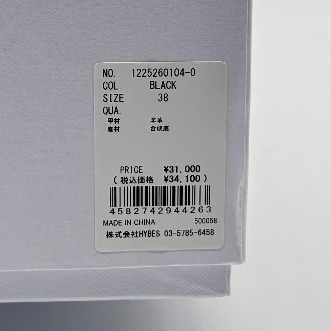 ETRE TOKYO 25SS インヒールレザーミュール 38 ブラック