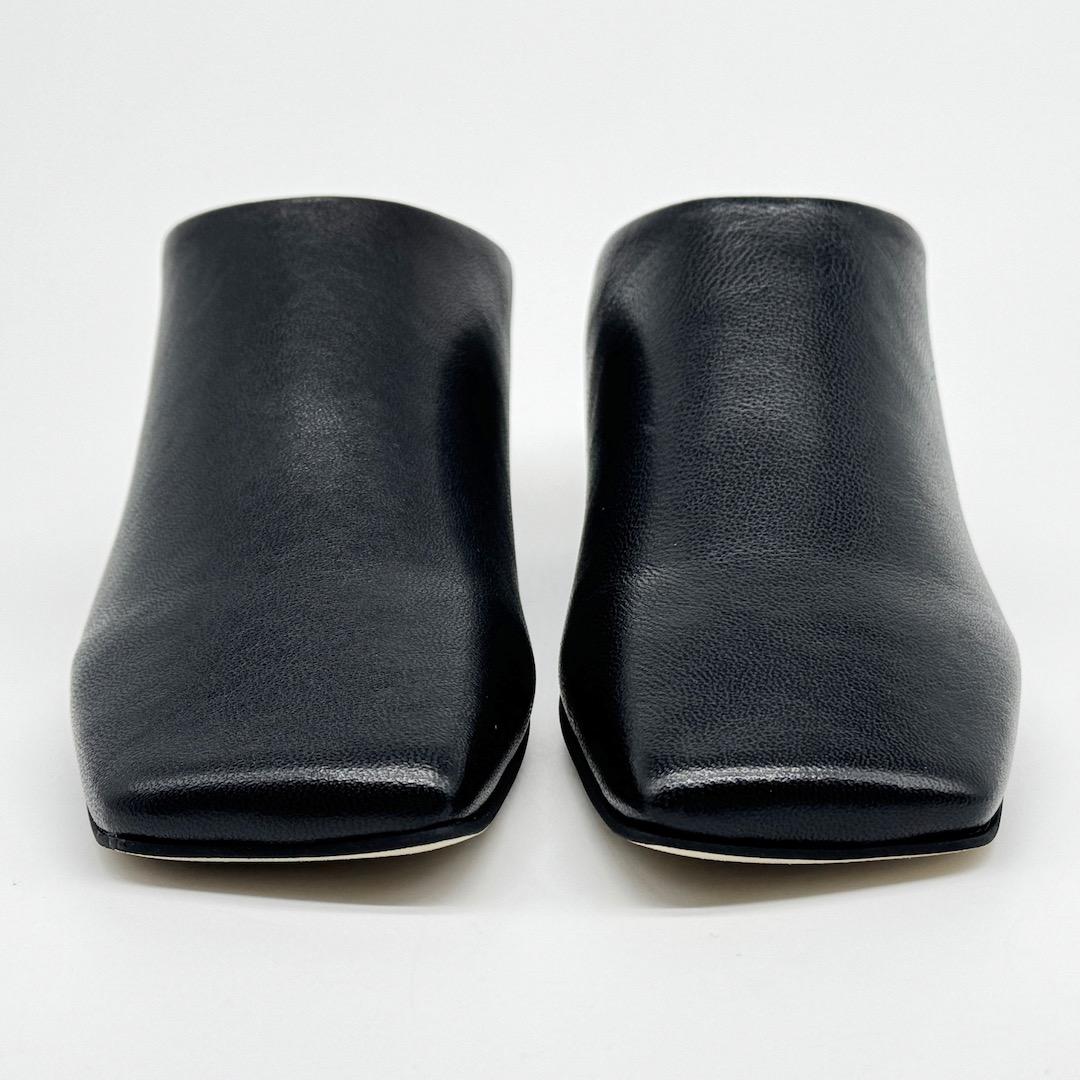 ETRE TOKYO 25SS インヒールレザーミュール 38 ブラック