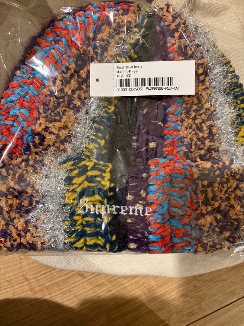 帽子 supreme Tinsel Stripe Beanie Multicolor