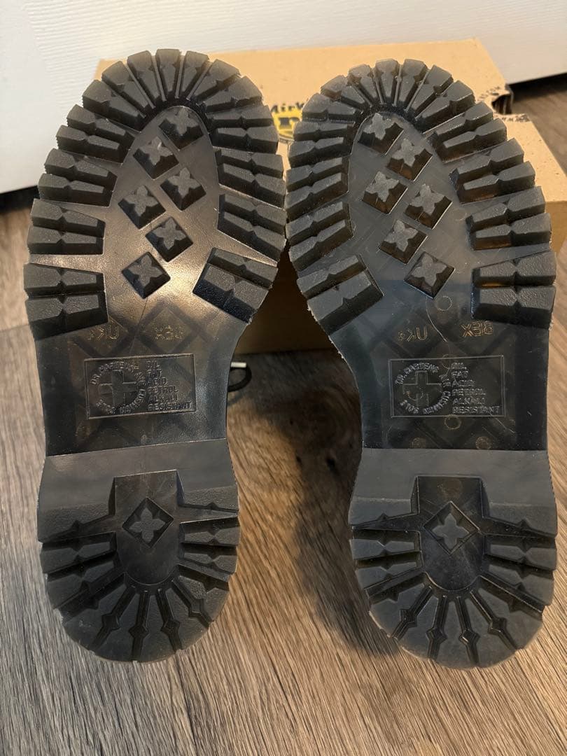 Dr. Martens QUAD POLKAドット柄厚底シューズ UK4