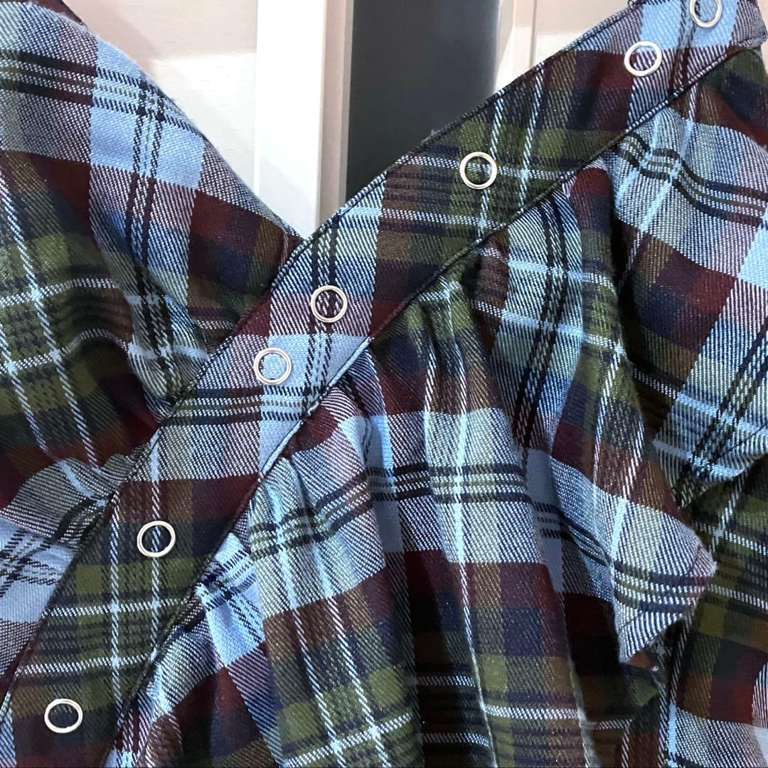 【美品】SLY ASYMMETRY HEM CAMI ロングワンピース チェック