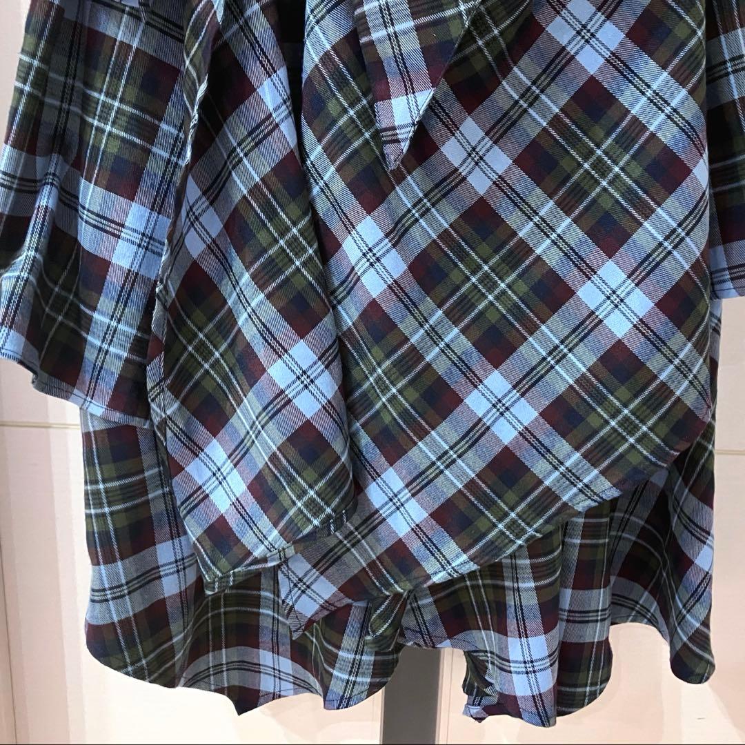 【美品】SLY ASYMMETRY HEM CAMI ロングワンピース チェック