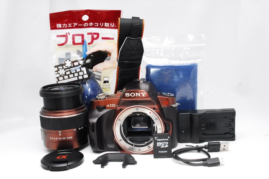 ナカミー【訳アリ】♥ SONY α330 ♥スマホ転送 一眼レフ 希少色