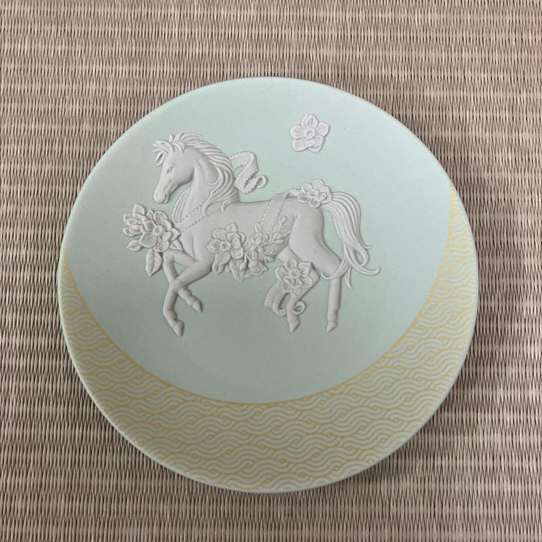 ウェッジウッド　ジャスパー　干支トレイ