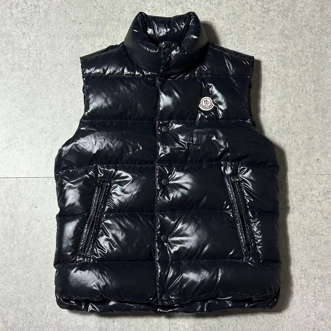 美品 MONCLER ダウンベスト 1 黒 TIB GILET