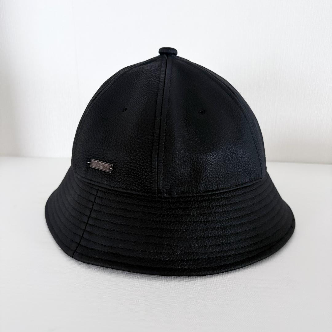 極美品『WAGAMAMA別注 ソラリス』仔牛革 シボ レザー ハット 59サイズ