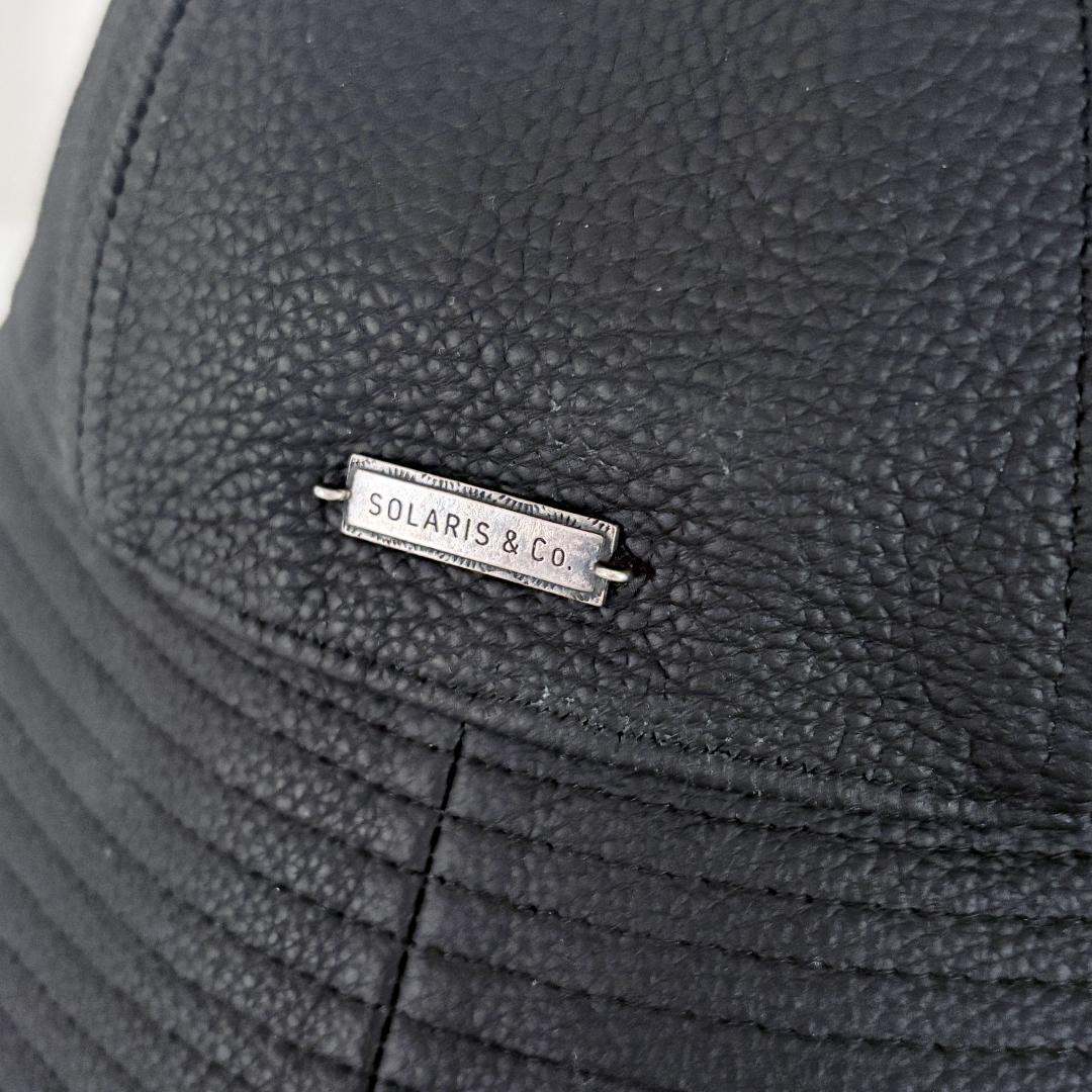 極美品『WAGAMAMA別注 ソラリス』仔牛革 シボ レザー ハット 59サイズ