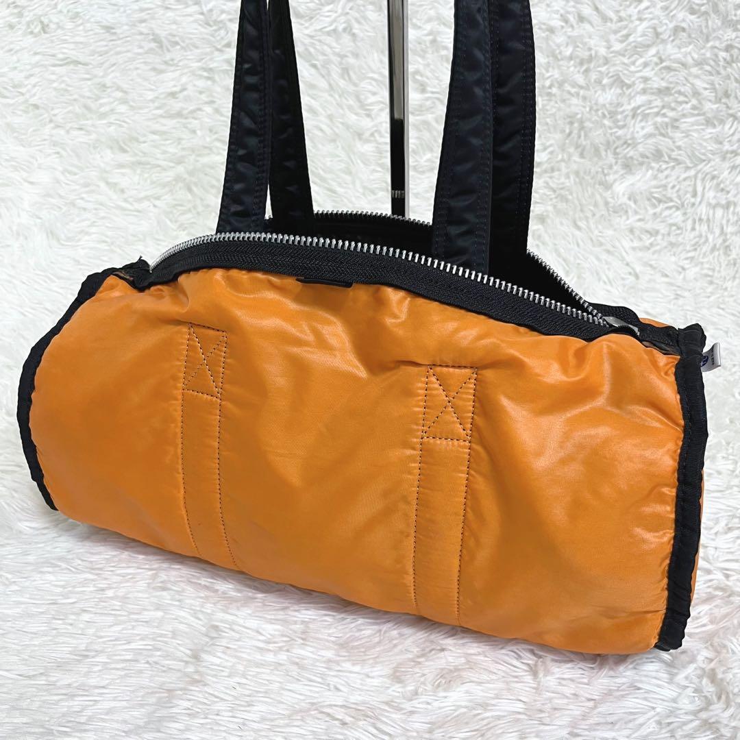 極美品 PORTER TANKER ダッフルバッグ ミニボストン ドラム L