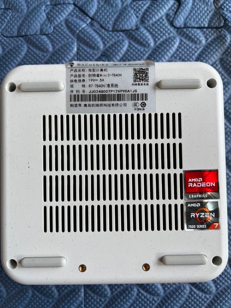 MACHENIKE ミニPC 7840hs 16G+1TB