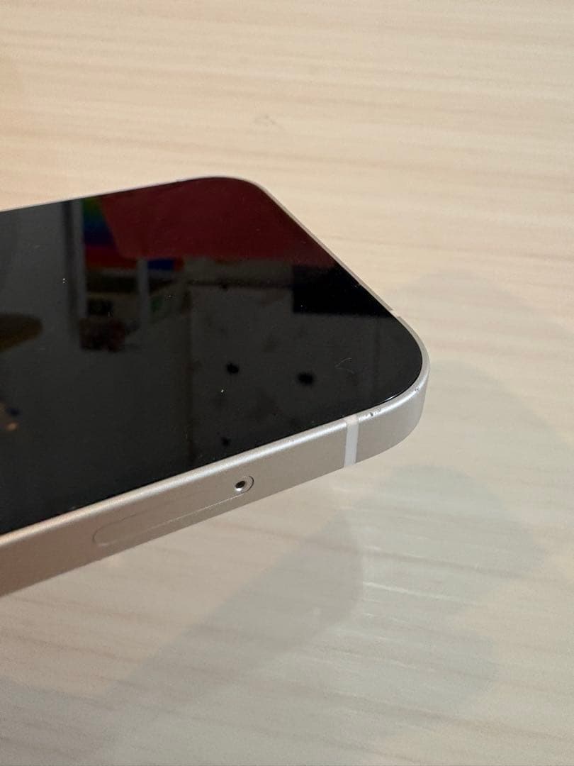 ジャンク iPhone12 64GB W 液晶縦線あり au SIMロックあり