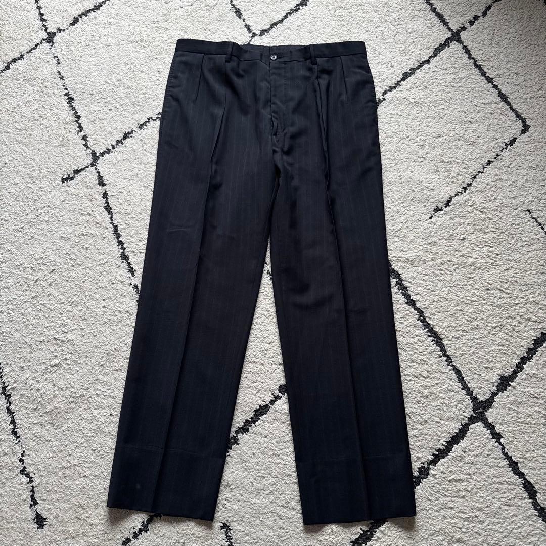 ポロバイラルフローレン　スーツ　セットアップ　ネイビー　ストライプ　イタリア製