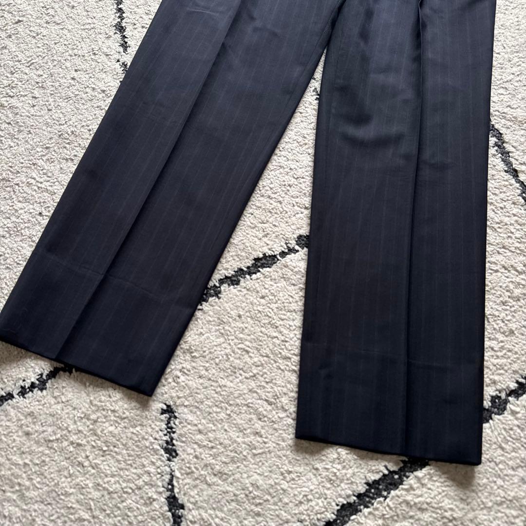 ポロバイラルフローレン　スーツ　セットアップ　ネイビー　ストライプ　イタリア製