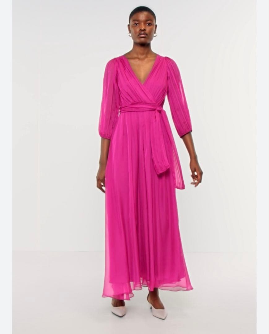 美品◇MAX＆coロングドレス　ピンク