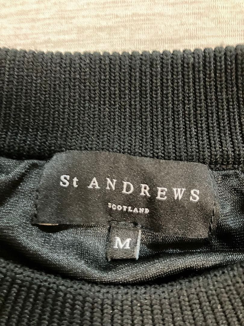 セントアンドリュース　防寒裏地付き セーター ブラック ゴルフ レディース　M