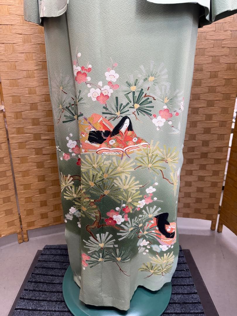 新品未使用品　訪問着　リメイク　ワンピース　ボレロ　ジャケット　3点セット