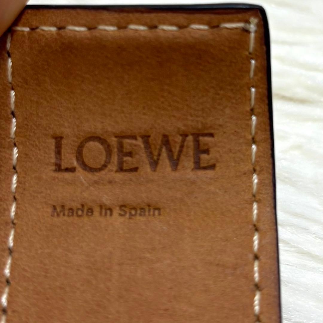 【現行モデル・美品】ロエベ スラップ ブレスレット レザー バングル アナグラム