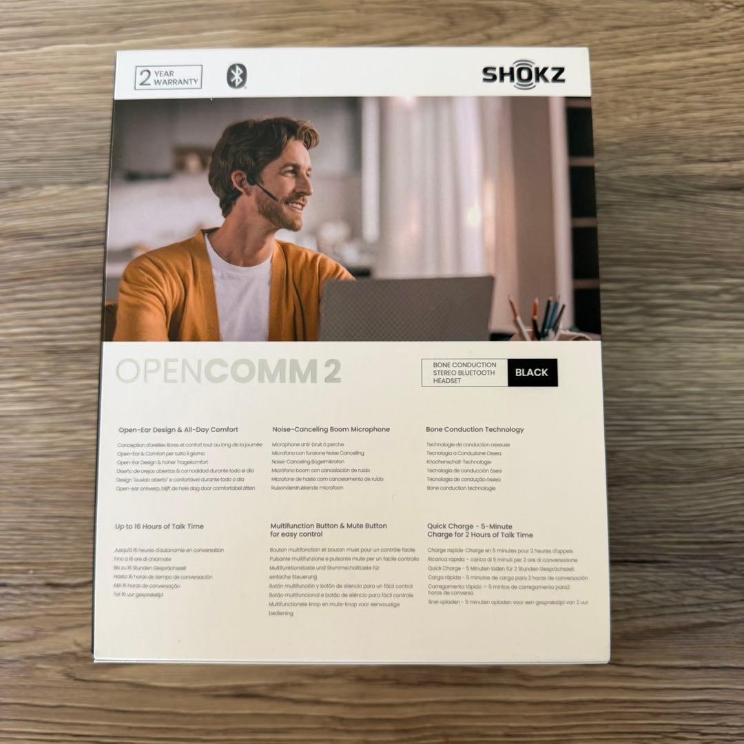 【新品】SHOKZ OPENCOMM 2 骨伝導ヘッドセット