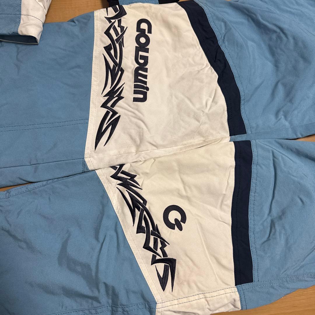 GOLDWIN スキーウェア レディース 水色/白