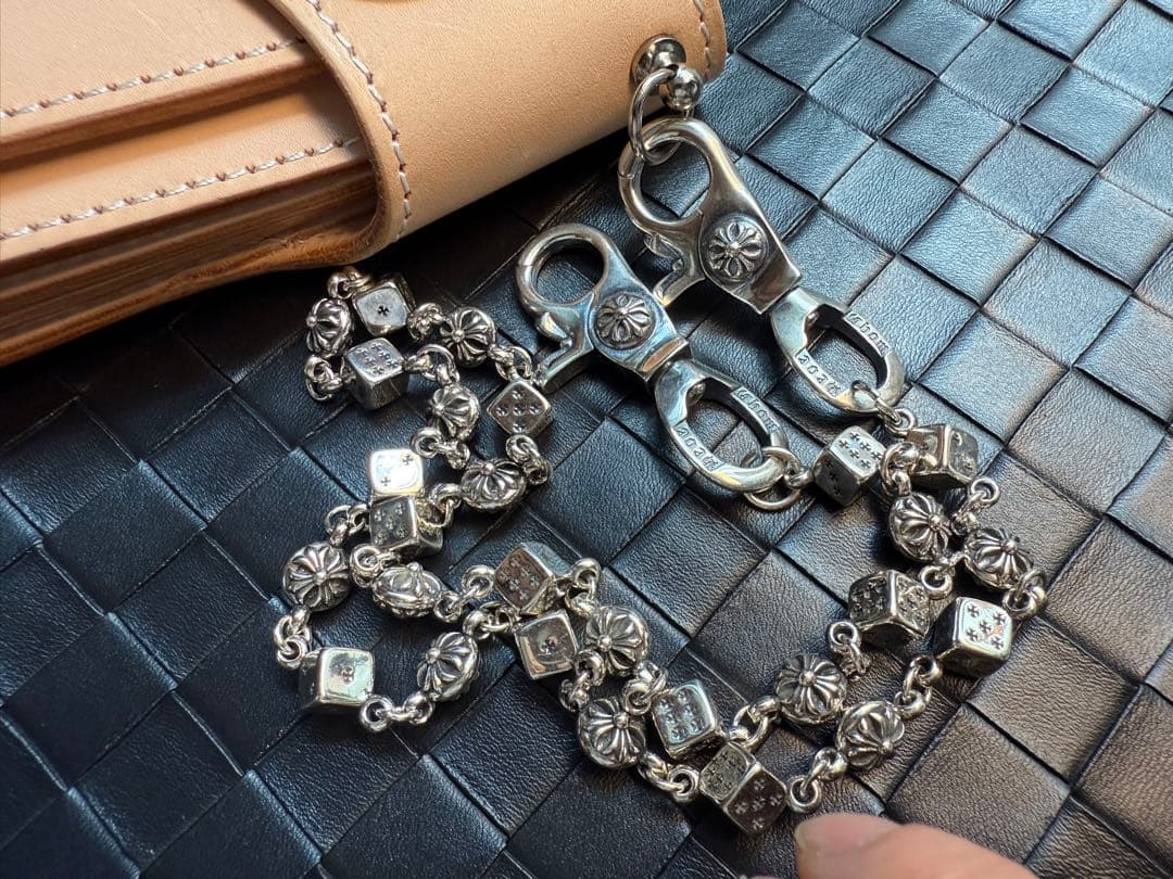 【Dice × Flower ウォレットチェーン】 重厚で存在感QBSZSZ16