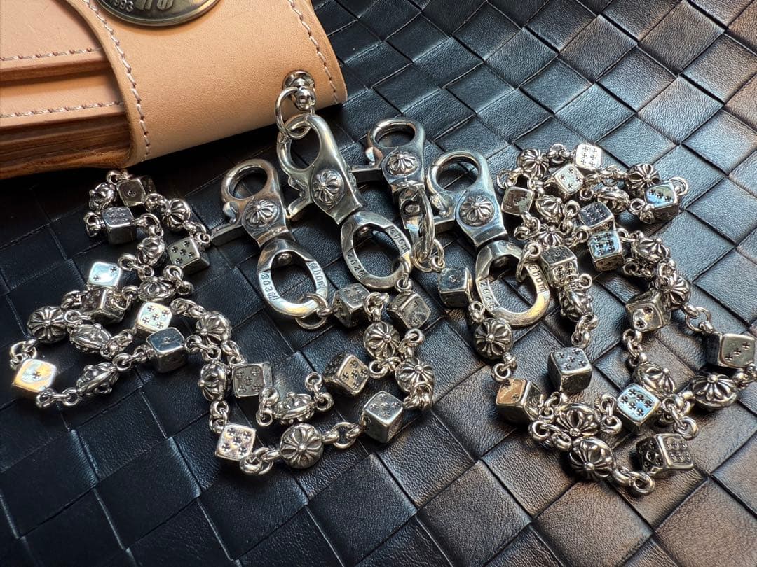 【Dice × Flower ウォレットチェーン】 重厚で存在感QBSZSZ16