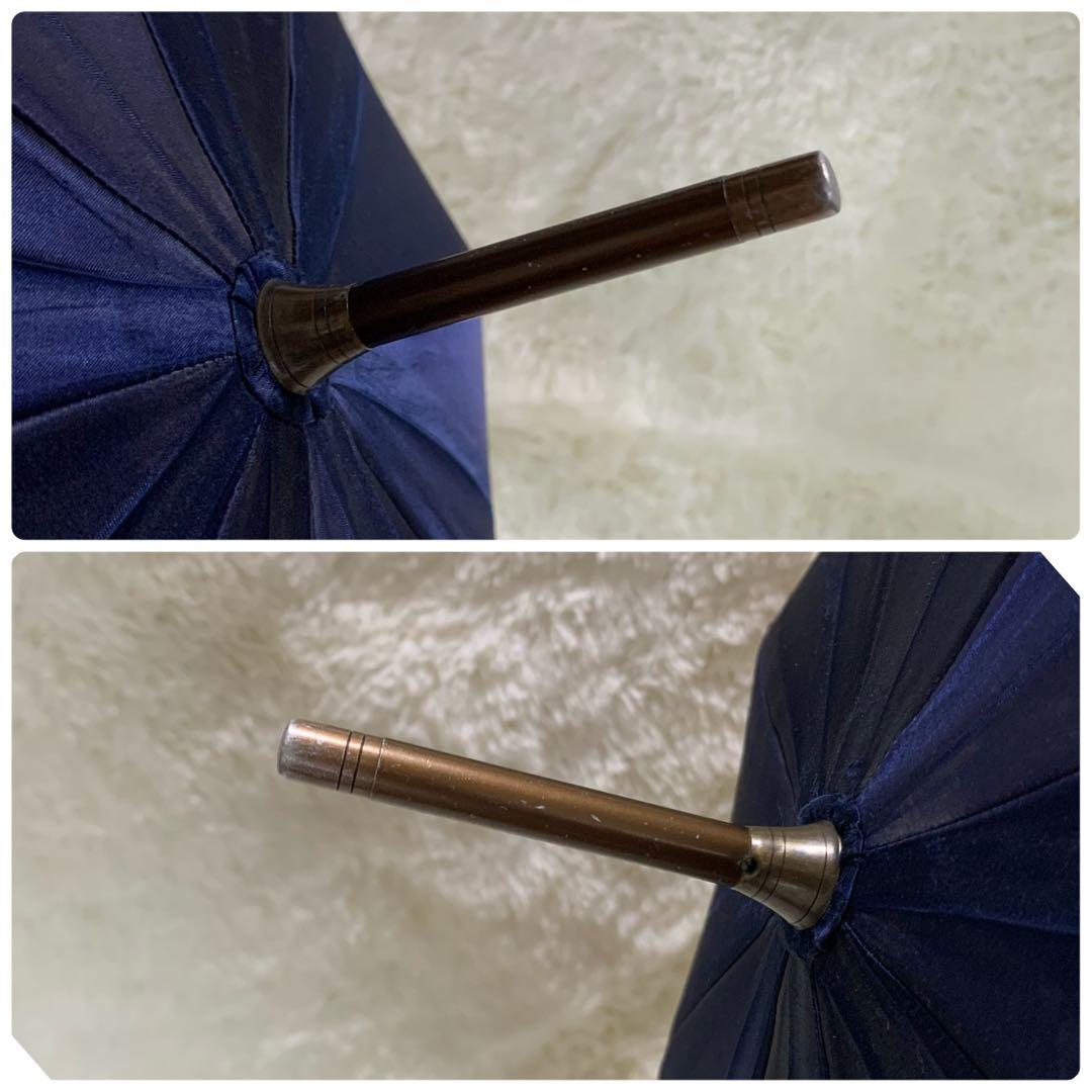 極希少✨バーバリー 長傘 雨傘 ノバチェック テディベア柄 クマ ネイビー