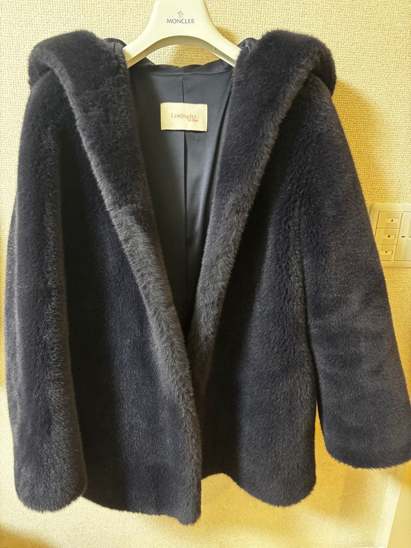 ジャケット・アウター lemonplet faux fur bien hooded jacket