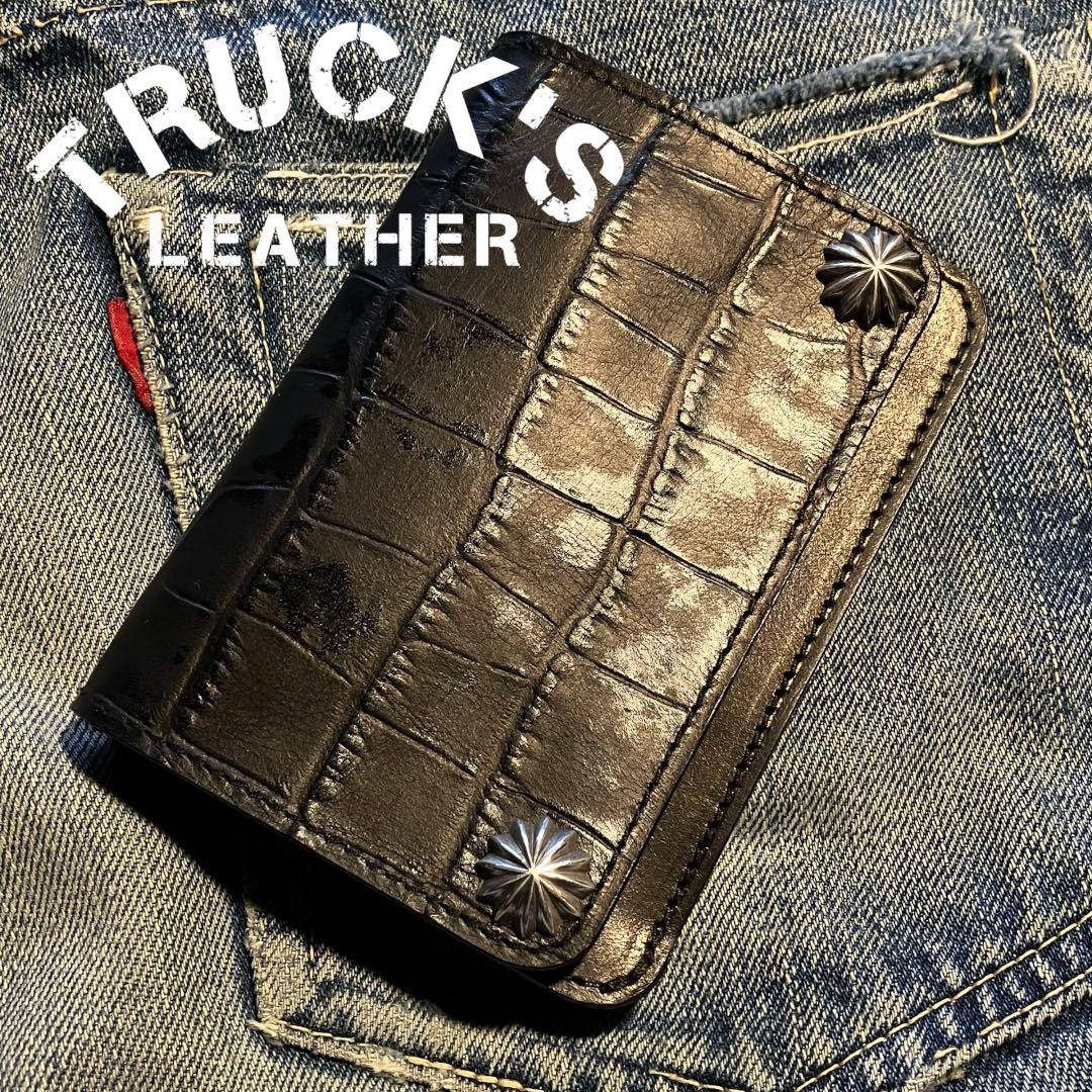 お札が折れない！ミドルトラッカーウォレット アポロコンチョ シルバー925