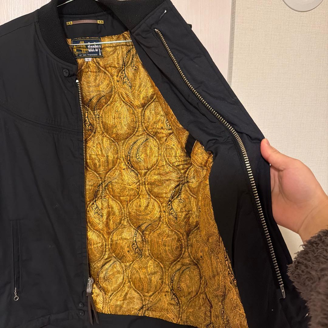 Derby of San francisco Vest 希少Ｓブラックゴールド