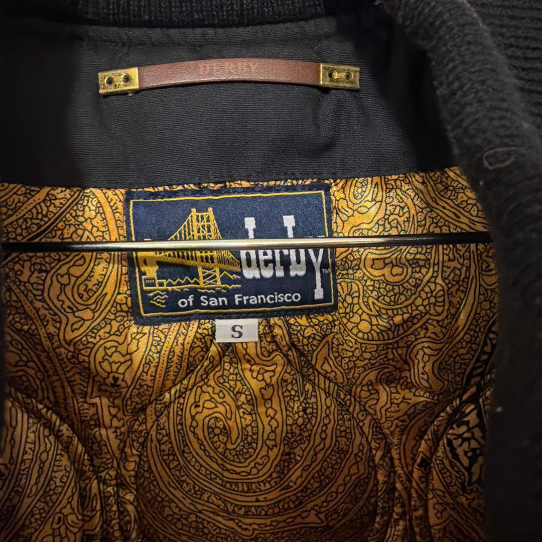 Derby of San francisco Vest 希少Ｓブラックゴールド