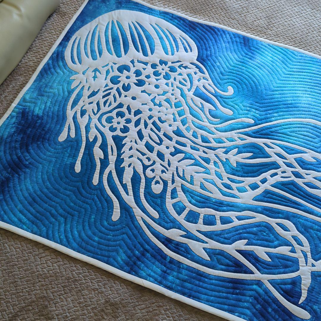 ハワイアンキルトタペストリー　3時のあなた