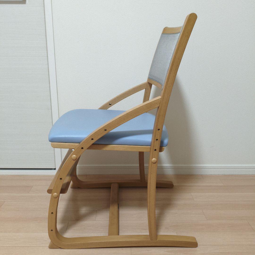 カリモク デスクチェア 学習椅子 クレシェ XT2401KS フローラルブルー