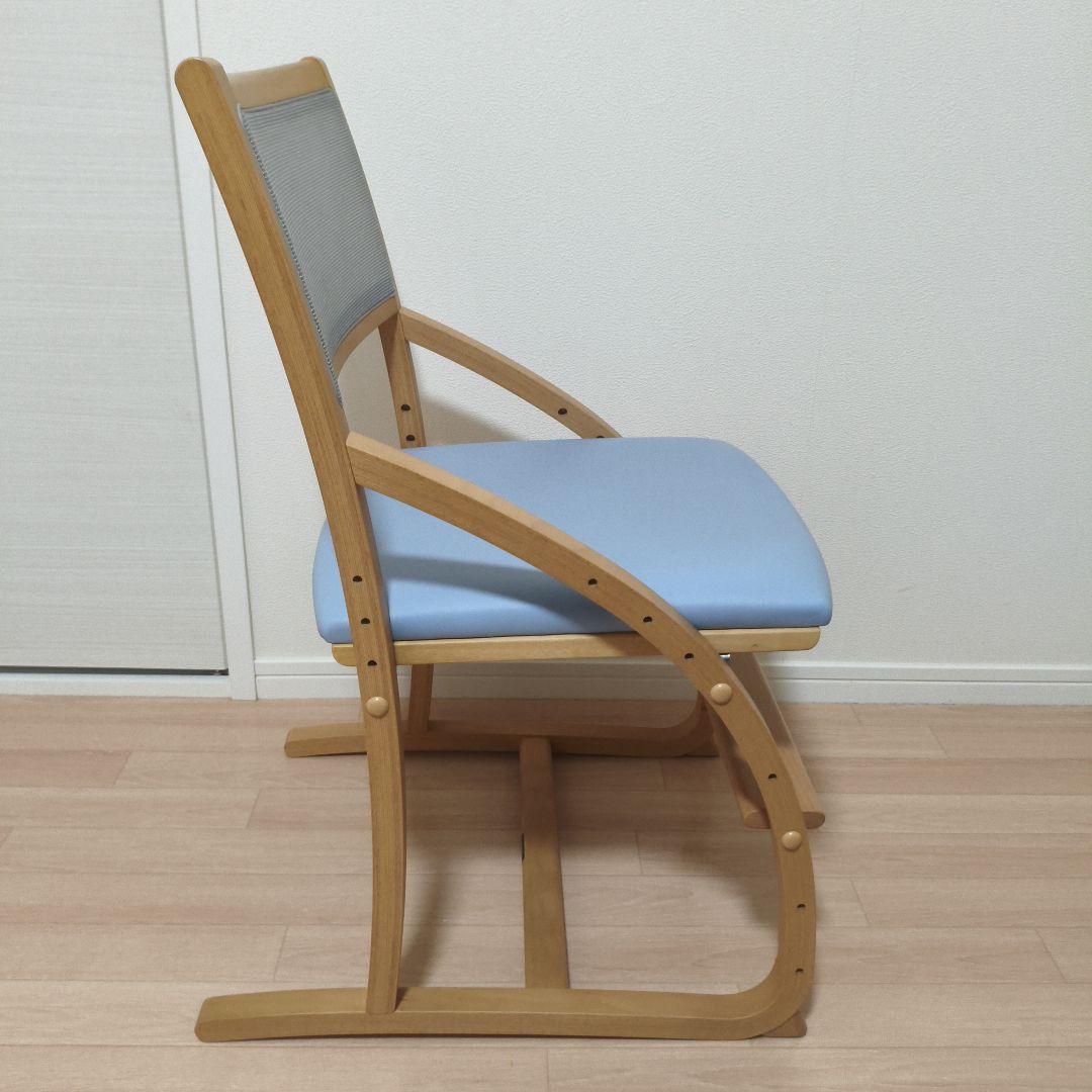 カリモク デスクチェア 学習椅子 クレシェ XT2401KS フローラルブルー