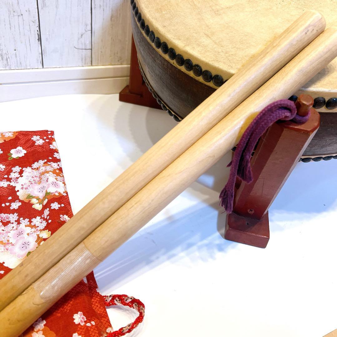 【希少】宮本卯之助 特別上鳴保 和太鼓 平太鼓　39.5×12cm