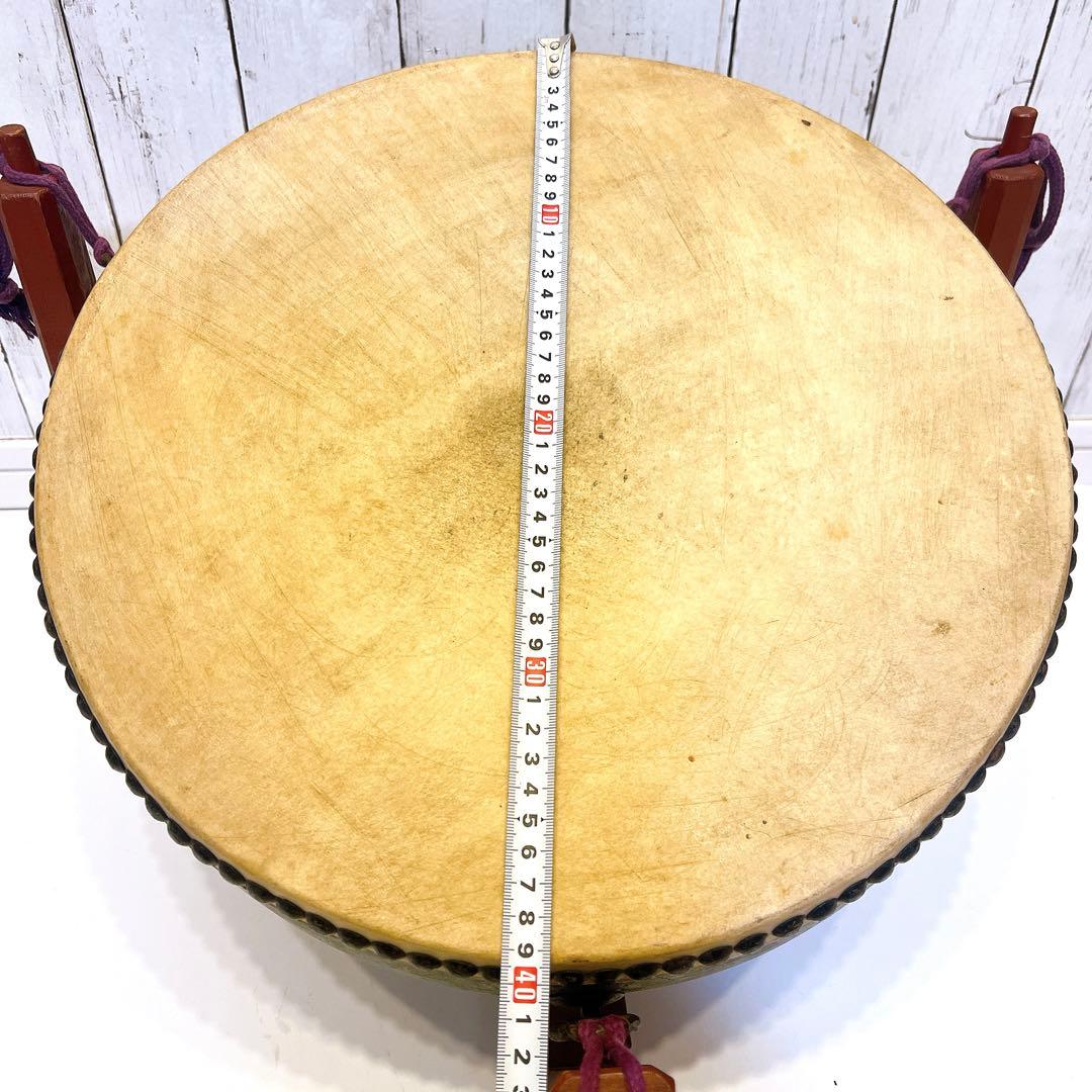 【希少】宮本卯之助 特別上鳴保 和太鼓 平太鼓　39.5×12cm