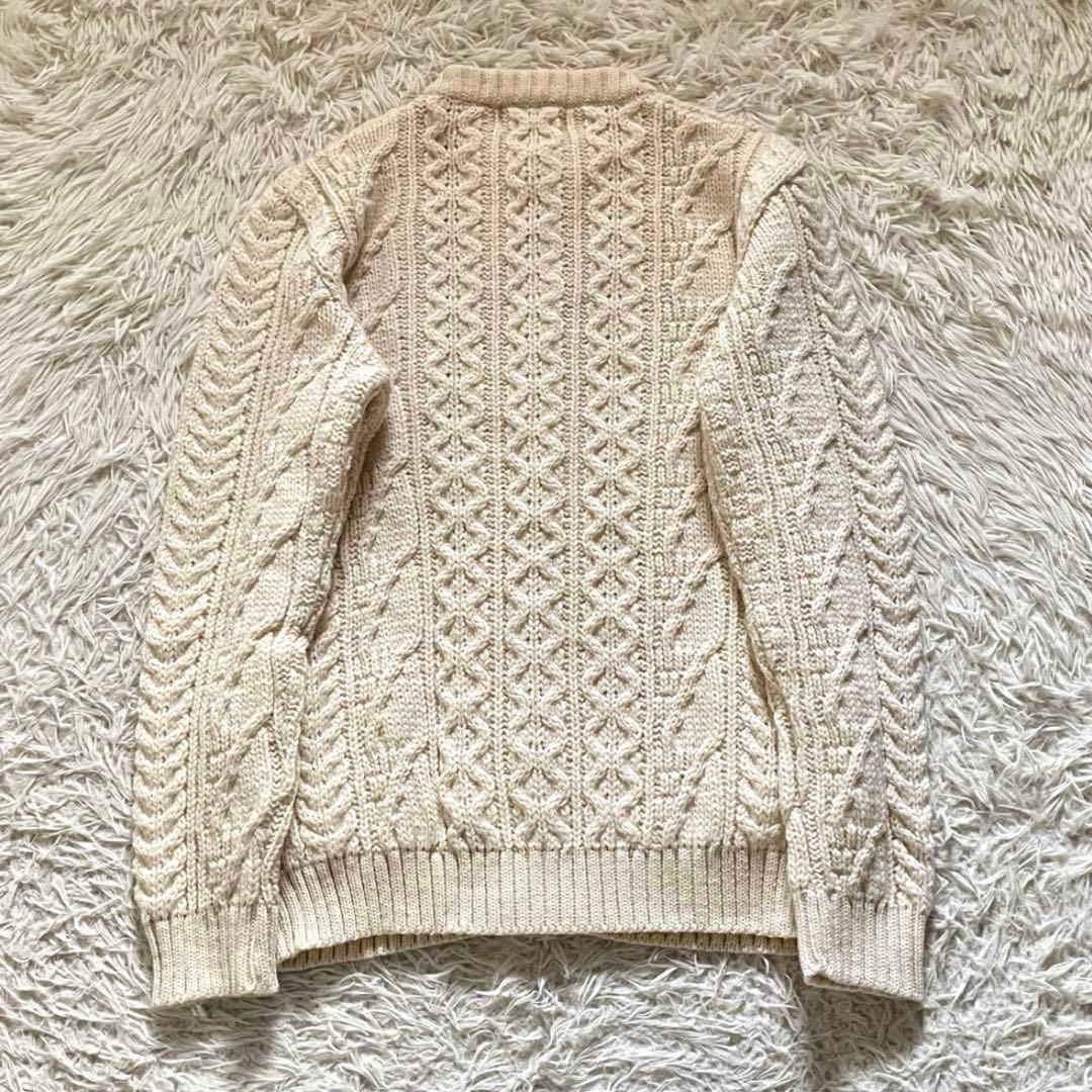【美品】Kerrywoollenmills ケーブルニットカーディガン