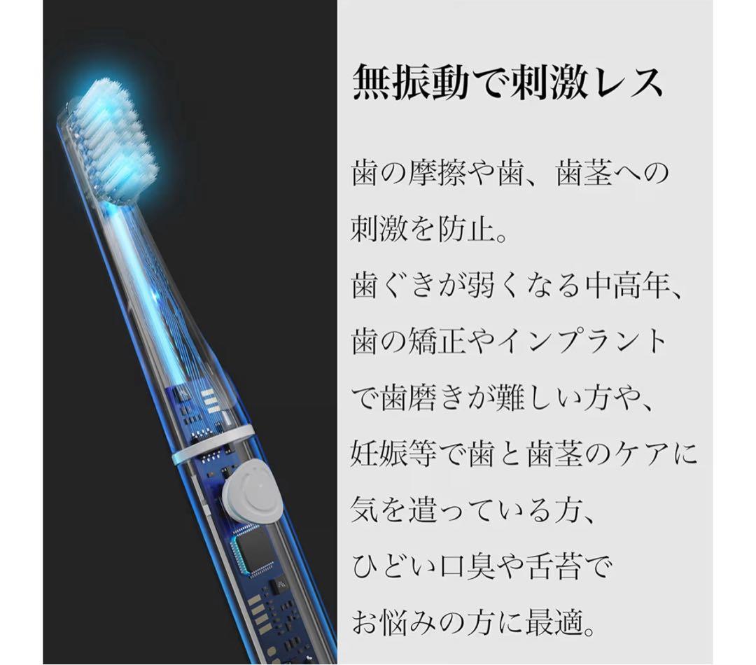 PLAQLES 生体電流歯ブラシ 本体 ホワイト