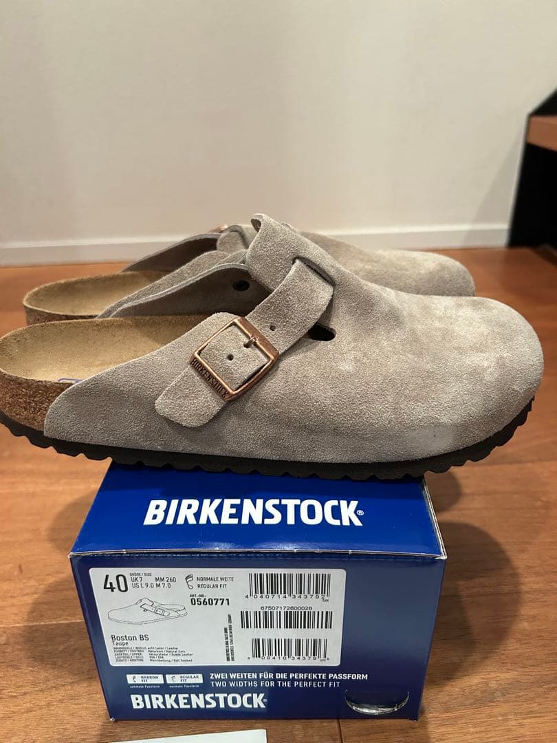 国内正規品BIRKENSTOCK BOSTON TAUPE スエード 40