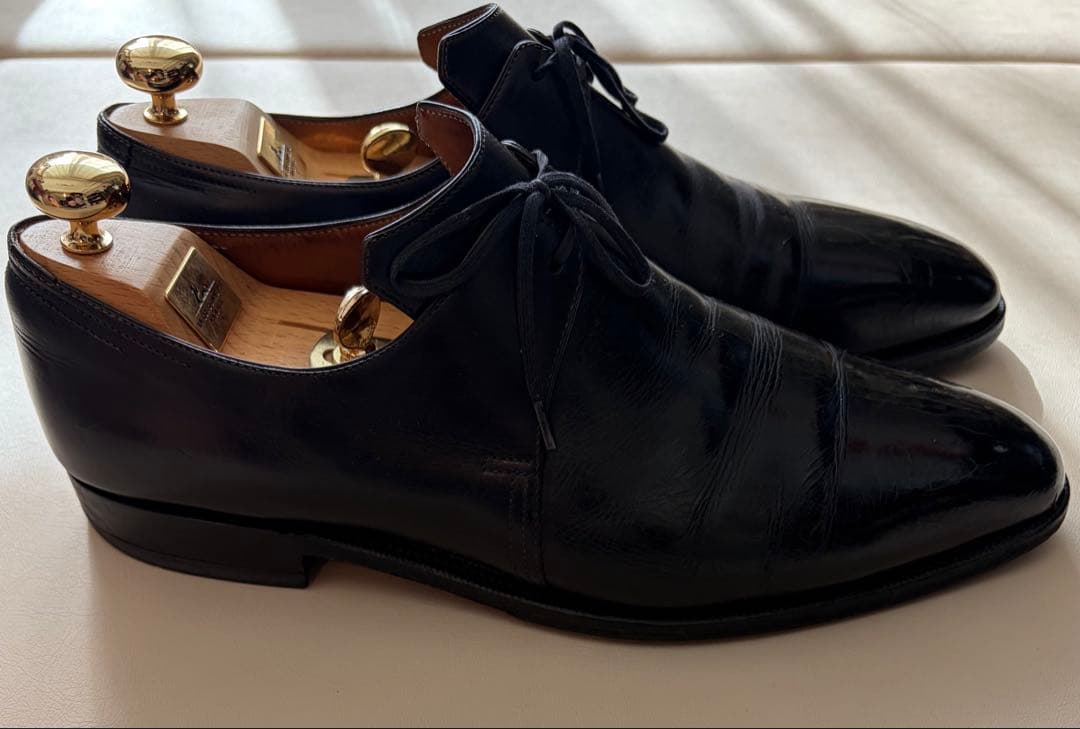 【CORTHAY コルテ】プレーントゥ レザーシューズ size:7 2/1