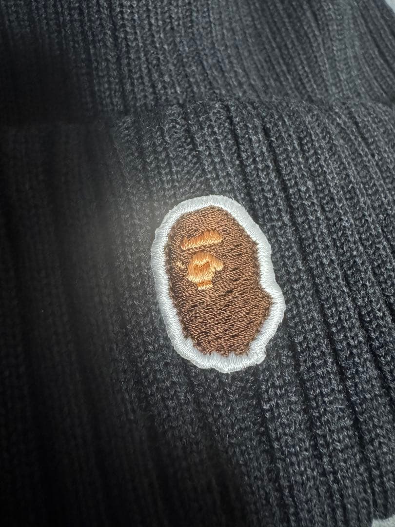 BAPE ニット帽 黒