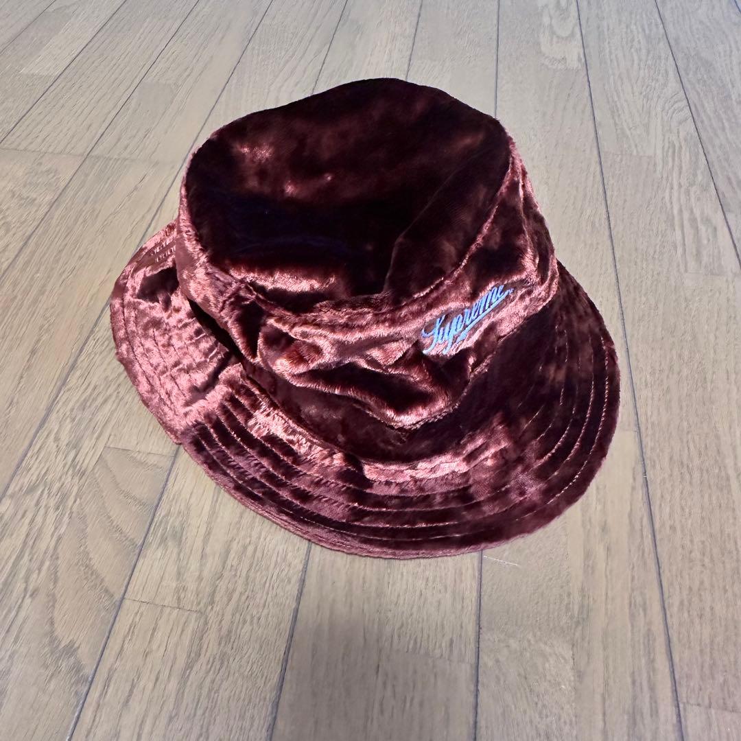 帽子 Supreme 22SS Crushed Velvet Crusher hat