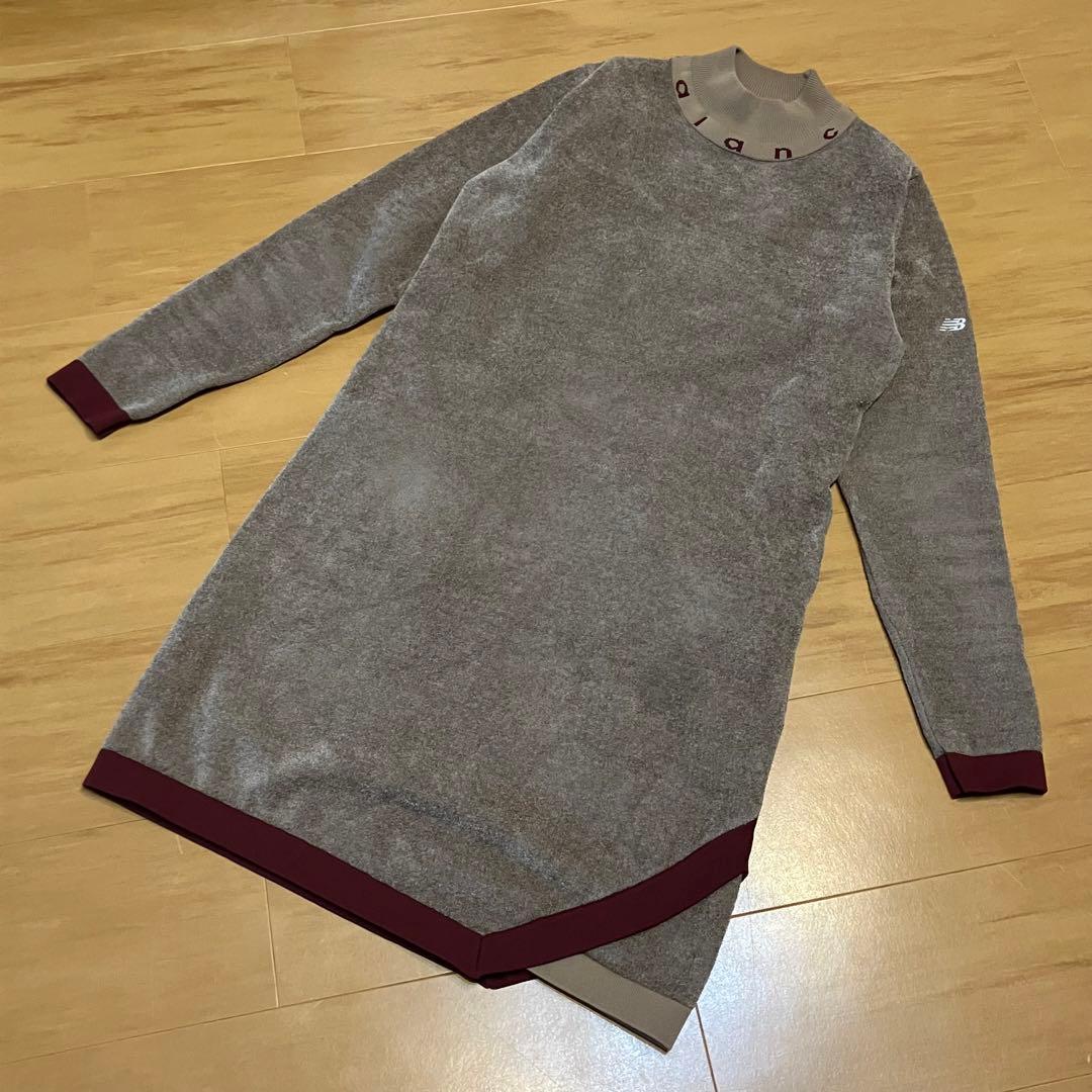 new balance golf ワンピース モコモコ タートル ポケット 刺繍