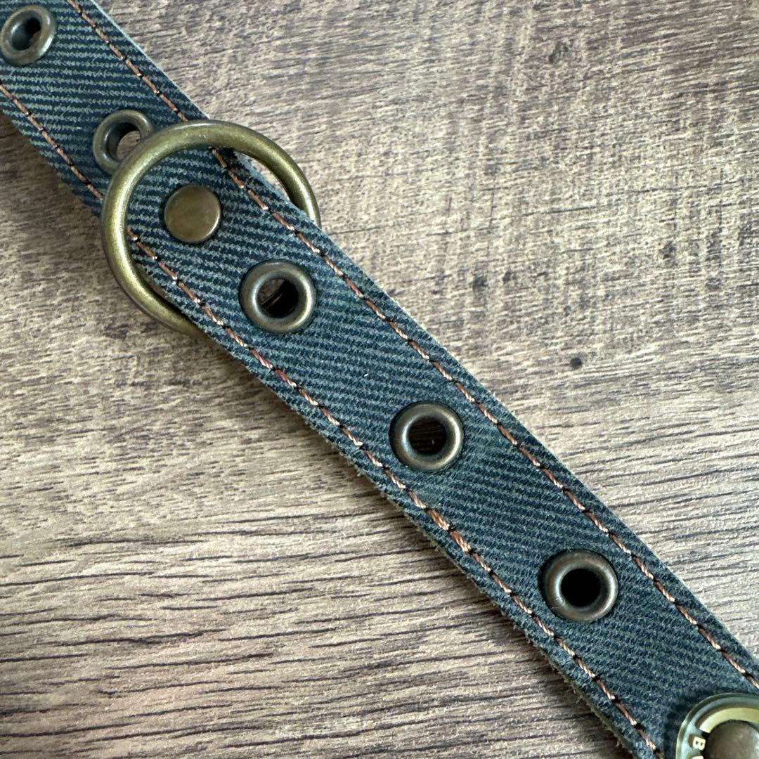 バディベルト　 BB ブルージーン　 4号 クリスタル付き アクセントリード