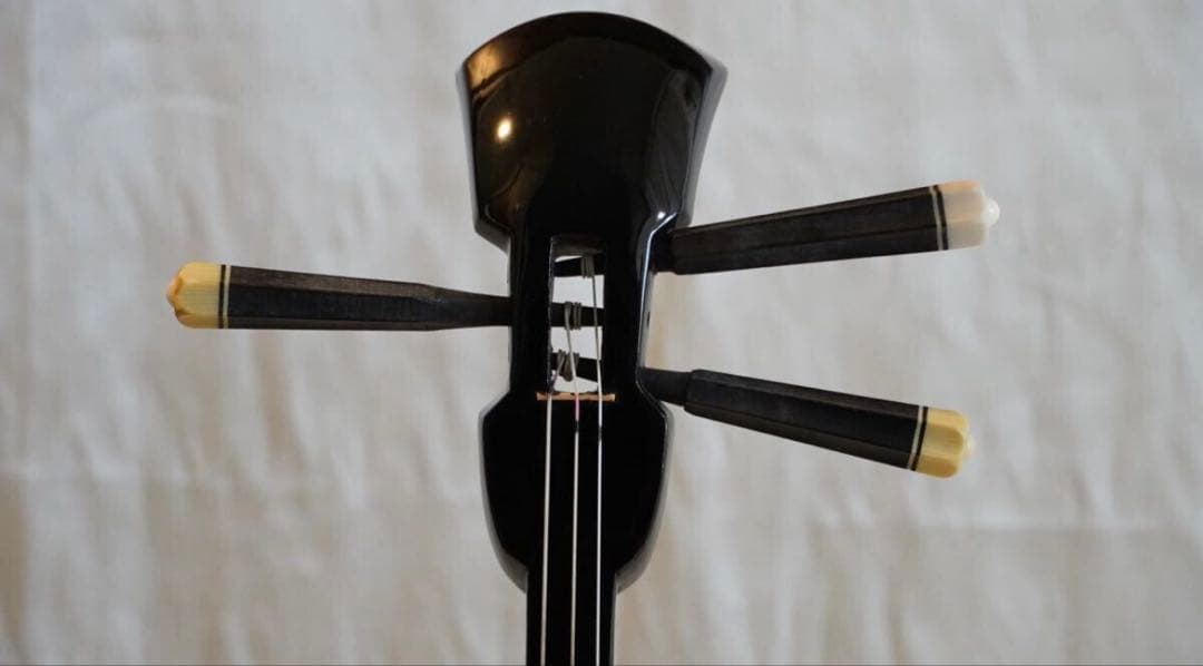 沖縄三線　本島産黒木　大城の與那城型　思い出の込められた一丁