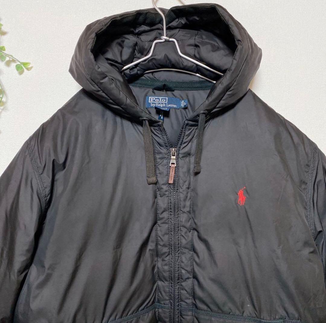 POLO by Ralph Lauren ダウンジャケット L 黒 フーディー