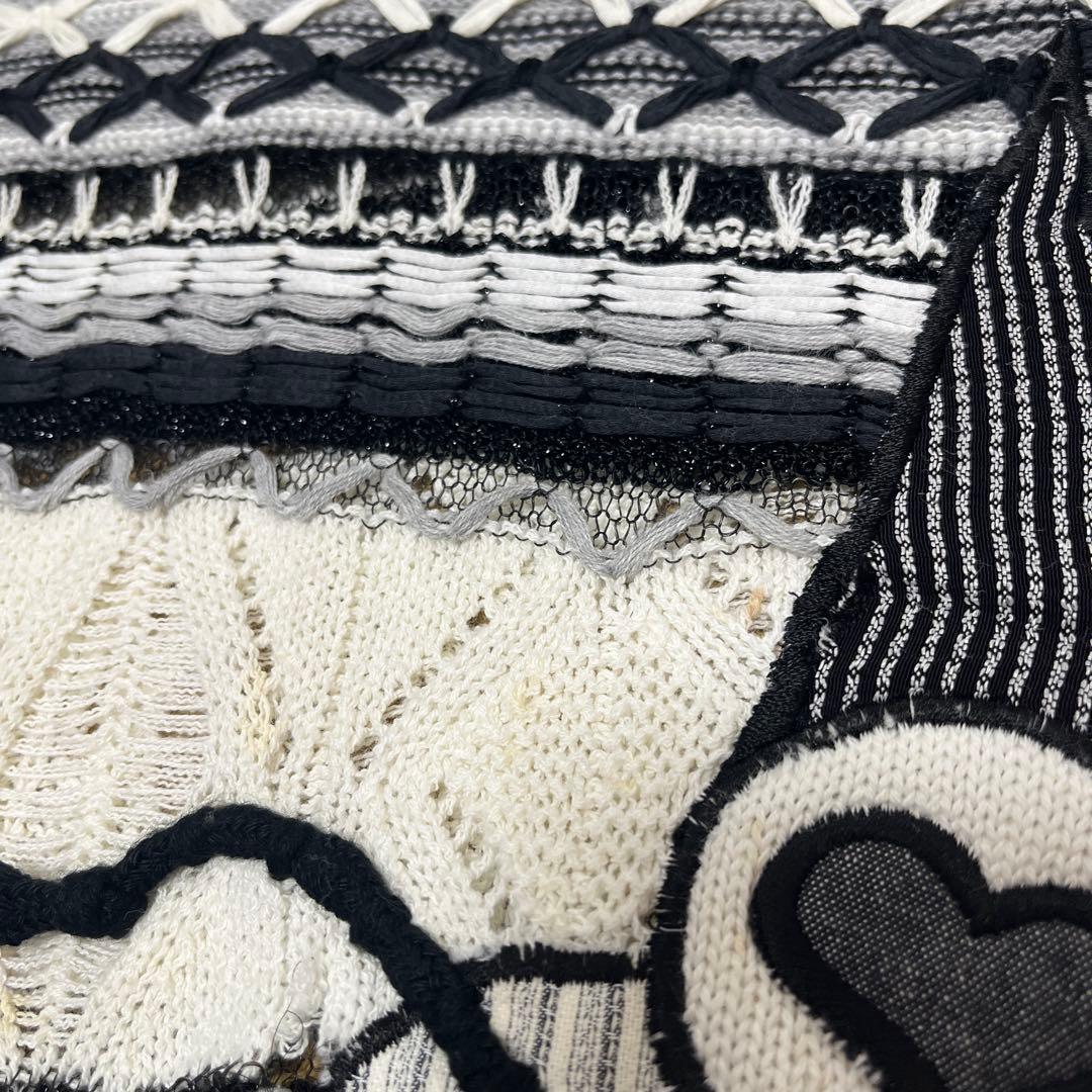 FICCE フィッチェ ニャロメ 3Dニット セーター 編み込み ケーブル L